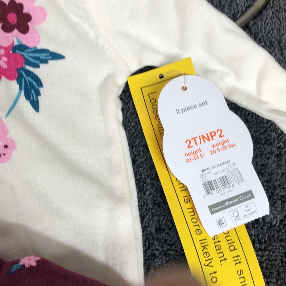 NWT Wonder nation 2pc sleepwear girls‎